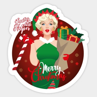 Santa's little helper Sticker